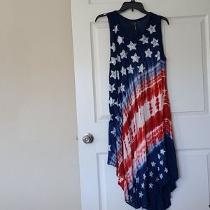 Red white and blue dress